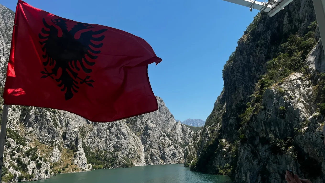 National flag waving outdoors against clear sky